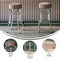 Emma and Oliver Retro Backless Double Ring Chrome Restaurant Dining Barstool